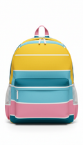 Mochila escolar con diseño arcoíris