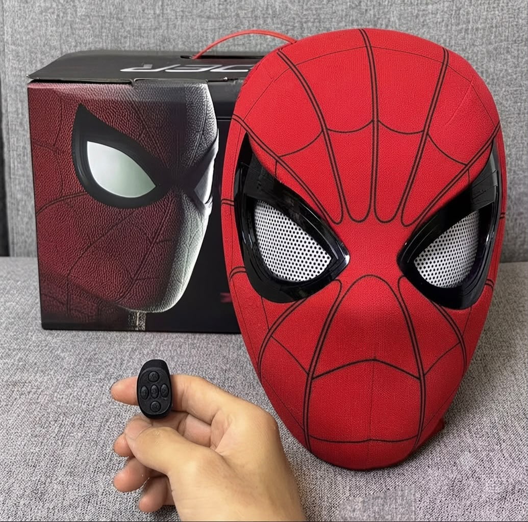 Spider Vision – Máscara Arácnida Electrónica Roja