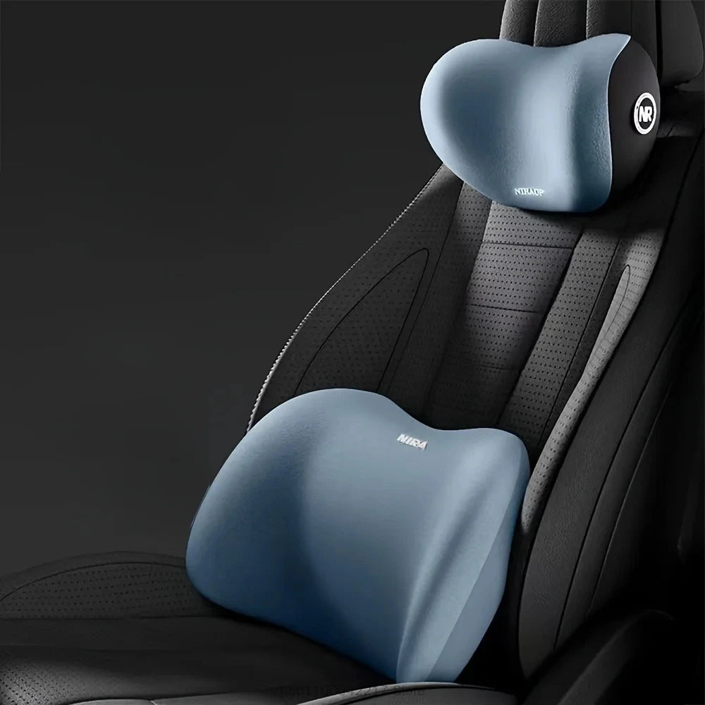 Pack Ergonómico Viscoelástico | Reposacabezas + Soporte Lumbar Premium