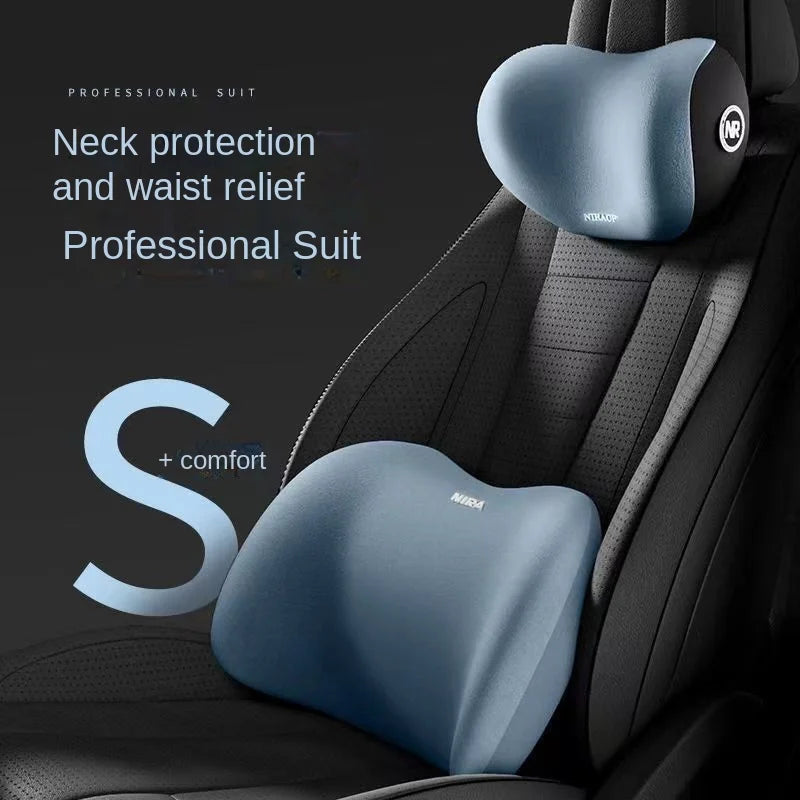 Pack Ergonómico Viscoelástico | Reposacabezas + Soporte Lumbar Premium