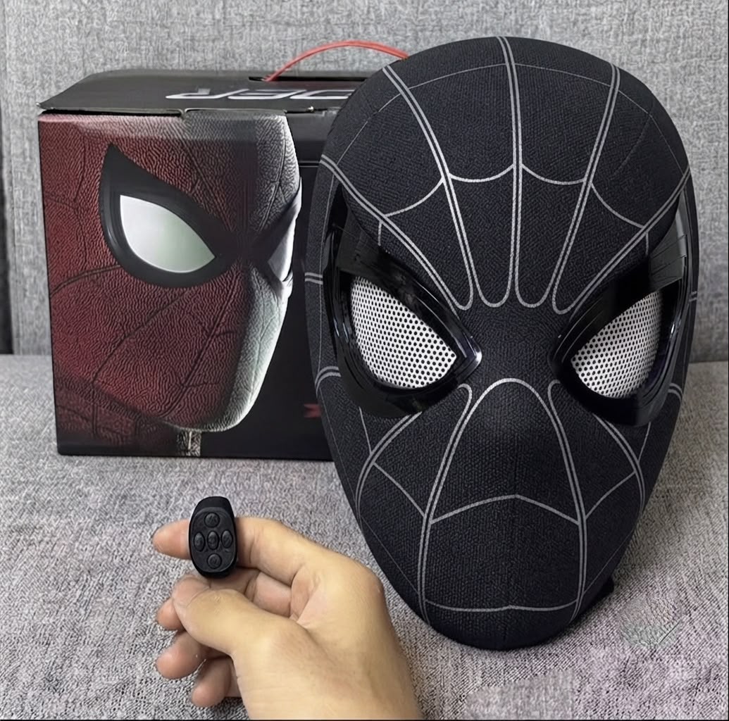 Spider Vision – Máscara Arácnida Electrónica Negra