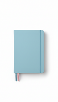 Cuaderno tapa dura celeste pastel