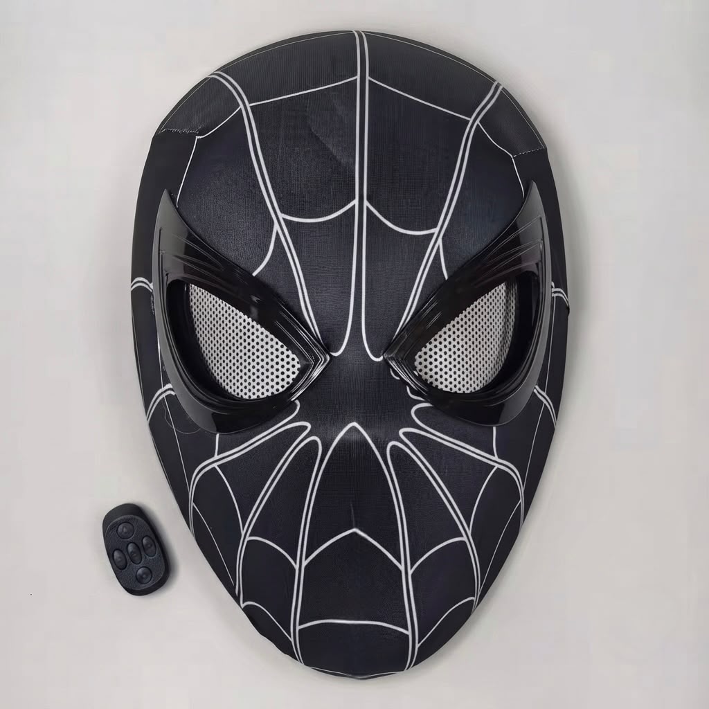 Spider Vision – Máscara Arácnida Electrónica Negra